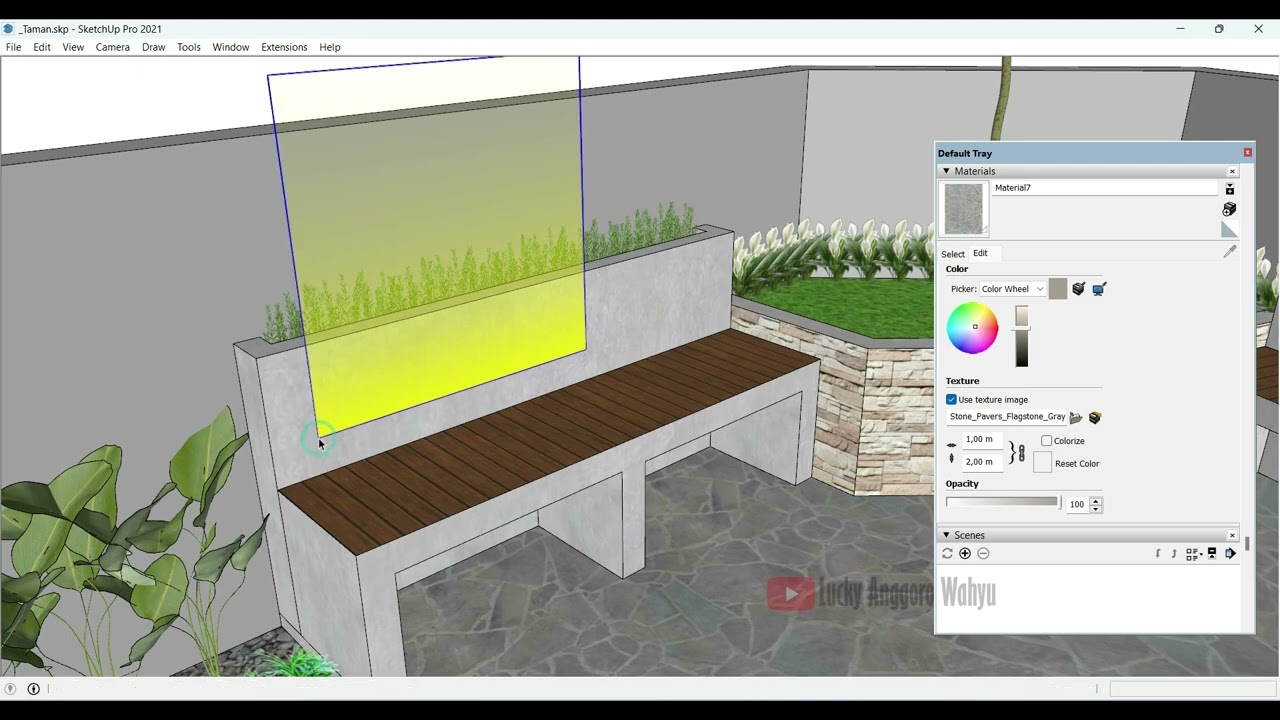 #20 Cara Membuat Efek Lampu LED Strip di SketchUp