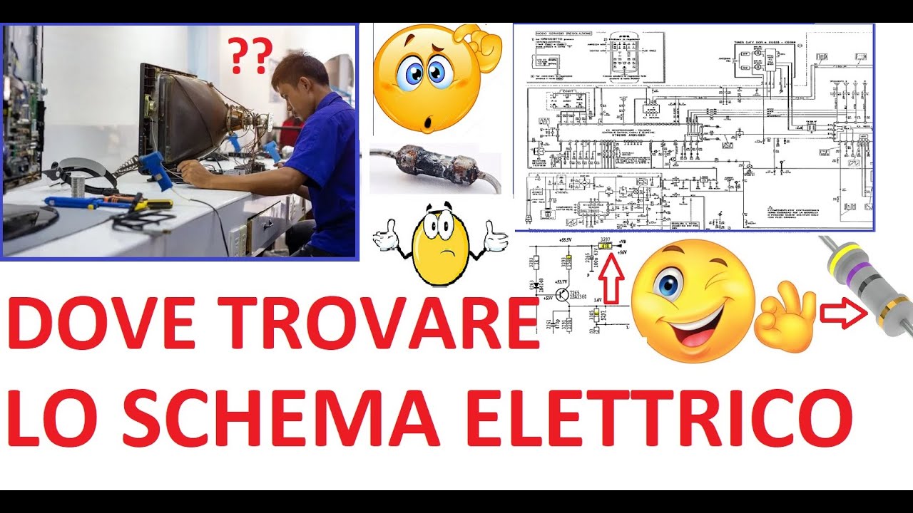 Come e dove trovare lo schema elettrico di un TV o altro