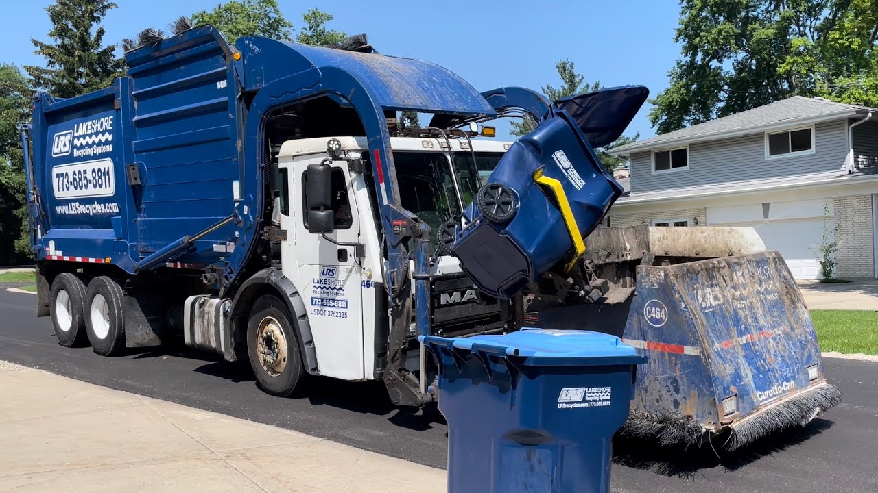 2 Fast LRS Mack LR Heil Sierra Curotto Can Garbage Trucks on Interesting Carts