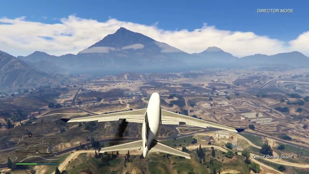 Landing a 747 while driving off a platform in reverse.