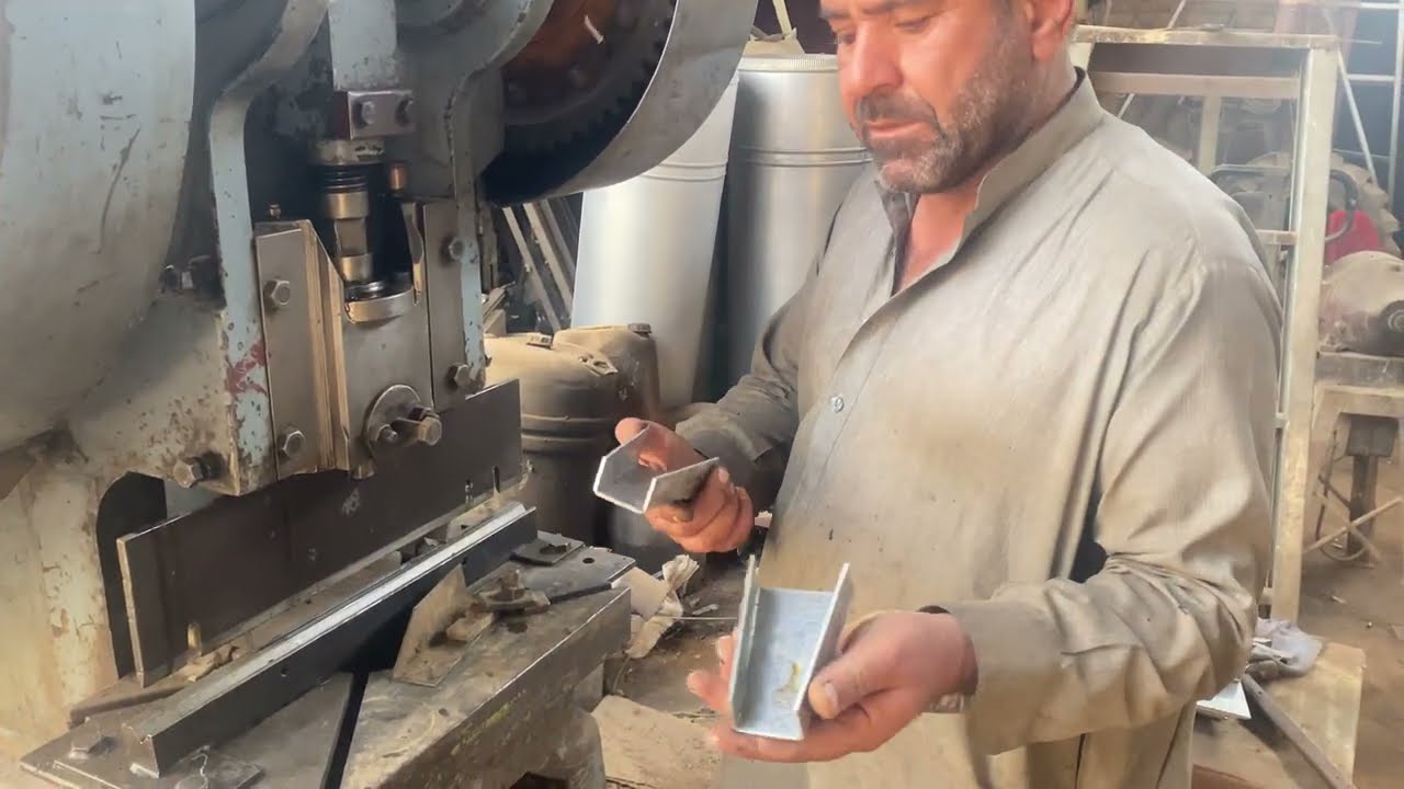 Power Press Machine Bending Sheet Metal with Precision | Metal Shaping Process