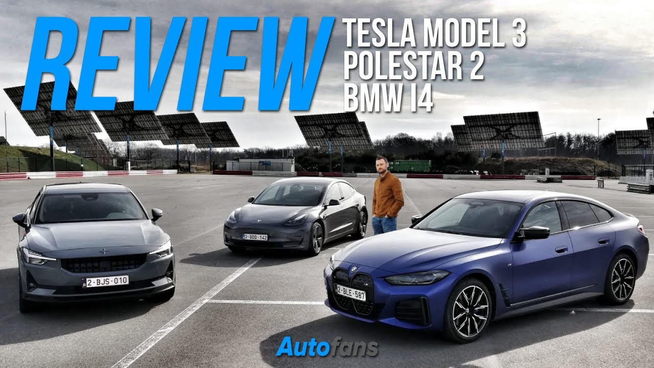 Tesla Model 3 VS BMW i4 VS Polestar 2 | Elektrische Leasingtoppers getest! (2022)