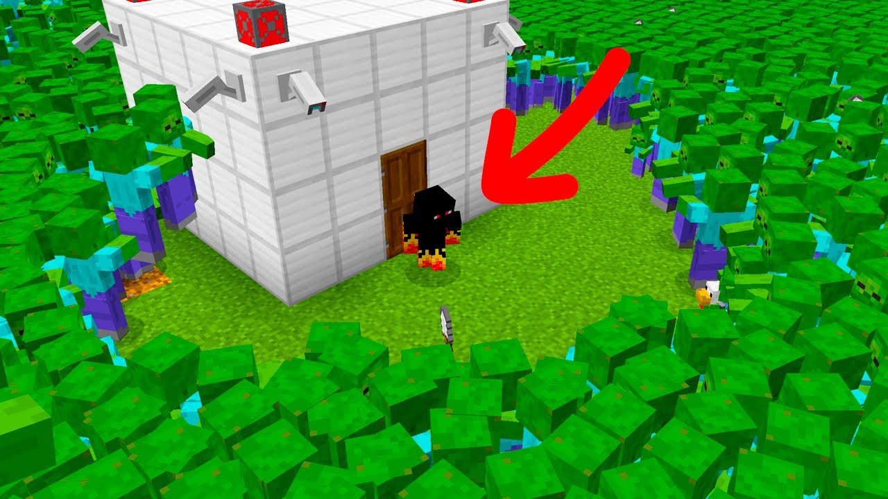 ATHOS PRESO POR UM MILH&Atilde;O DE ZUMBIS NO MINECRAFT