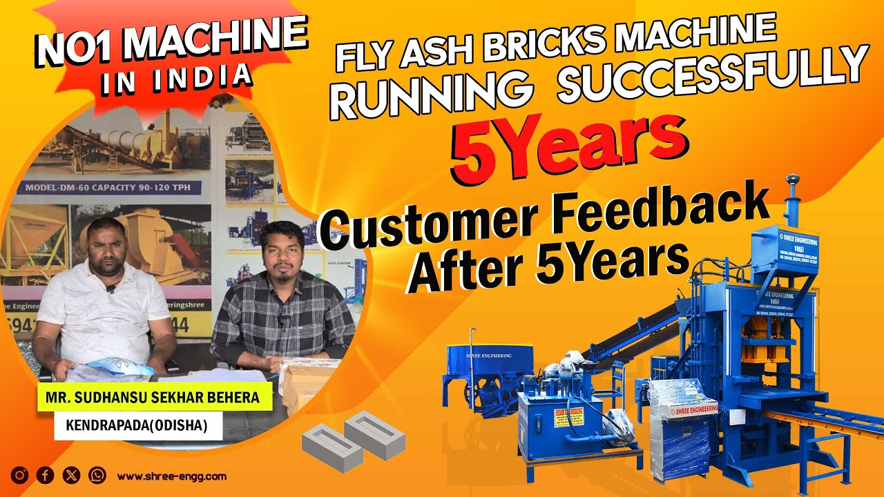 Customer Review: 5 Years Successful Fly Ash Bricks Machine Performance in Kendrapada 