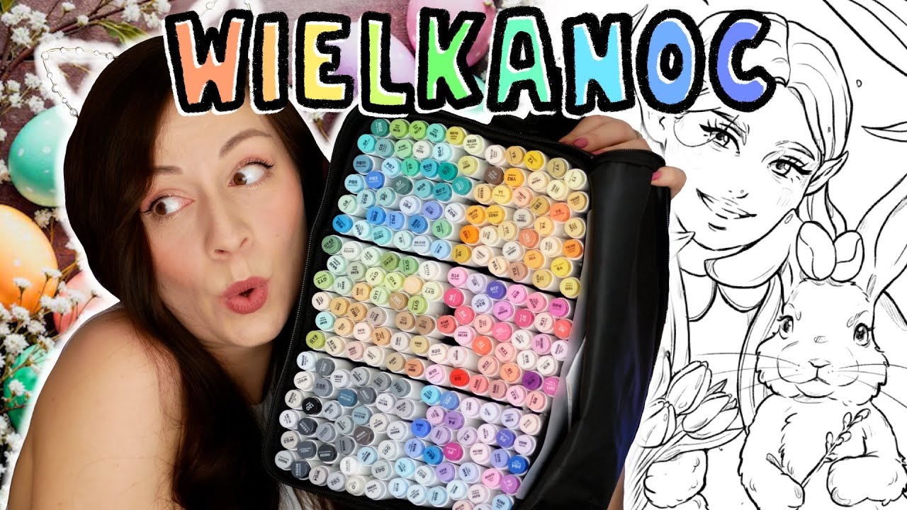 WYZWANIE - KOLOROWANIE LOSOWYMI MARKERAMI - WIELKANOC 2025 #71
