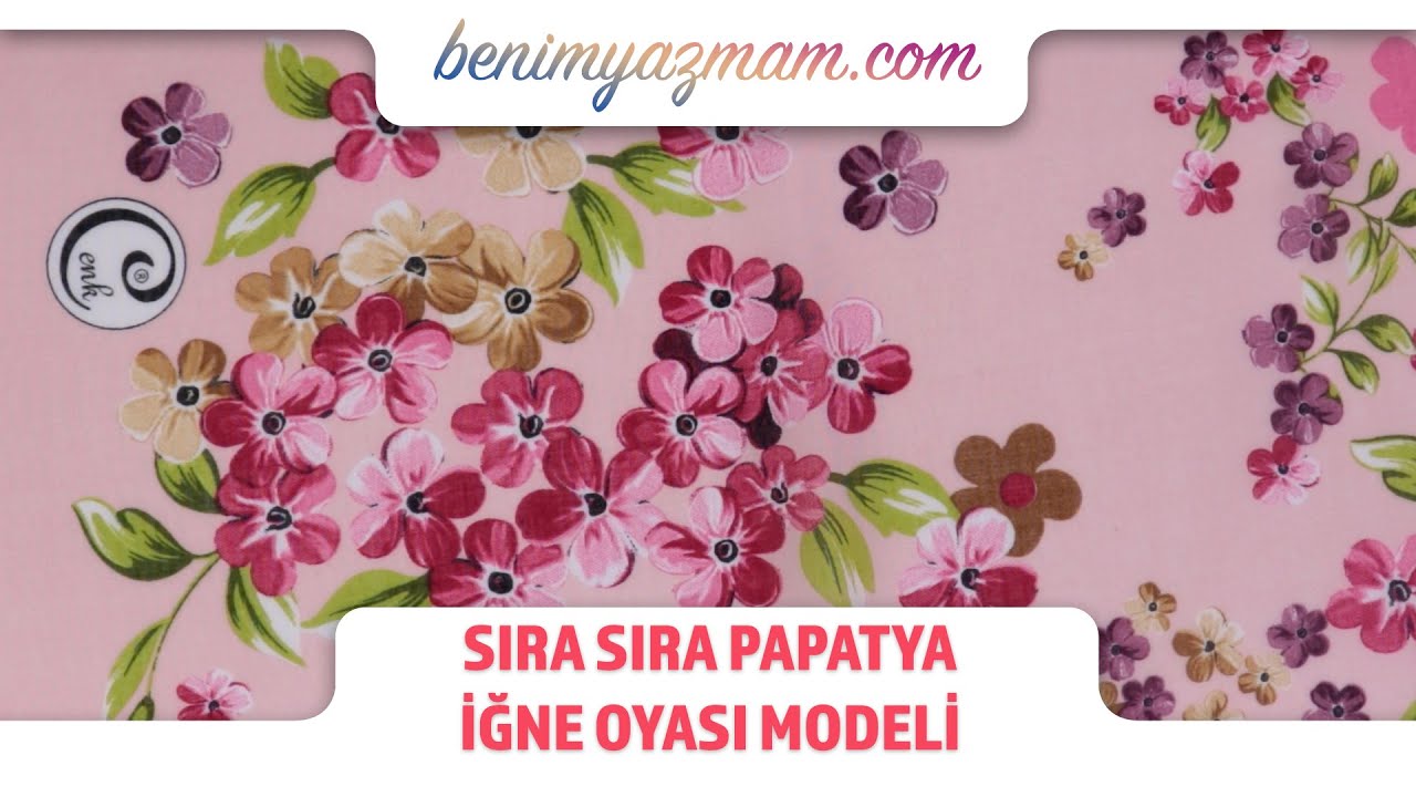 Sıra Renkli Papatyalar İğne Oyası Modeli | benimyazmam.com
