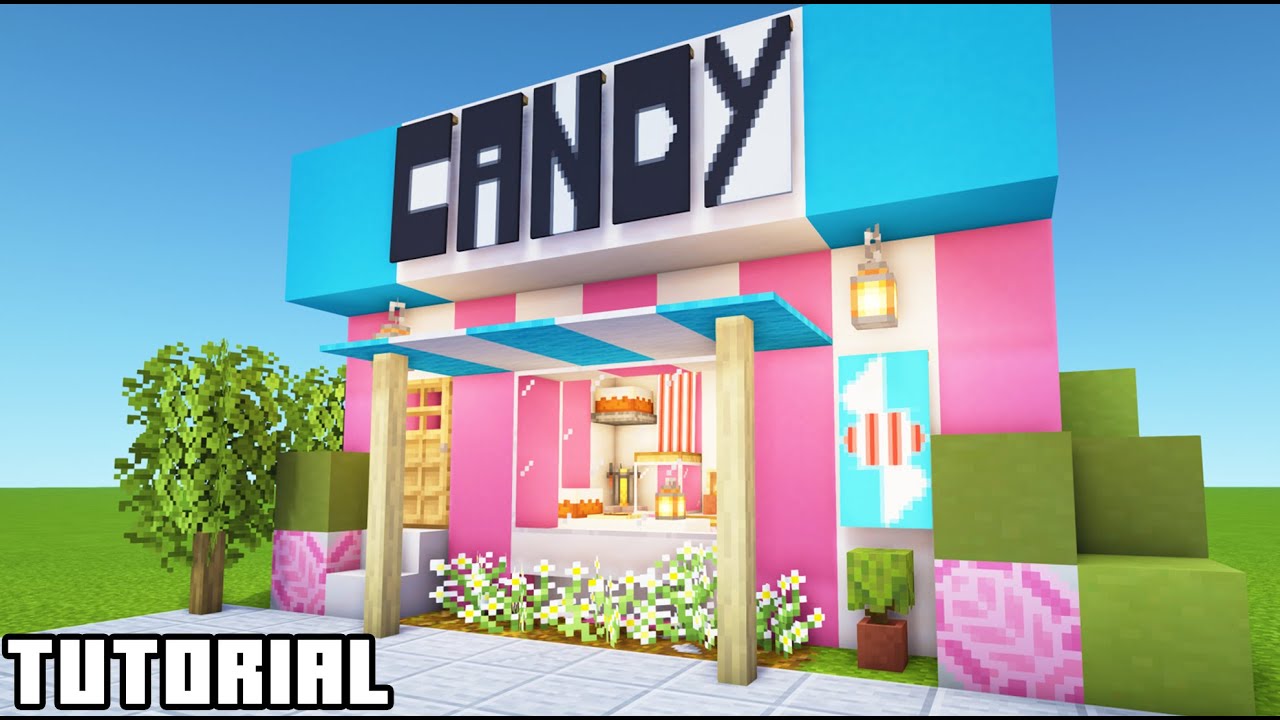 Minecraft Tutorial: How To Make A Candy Store 