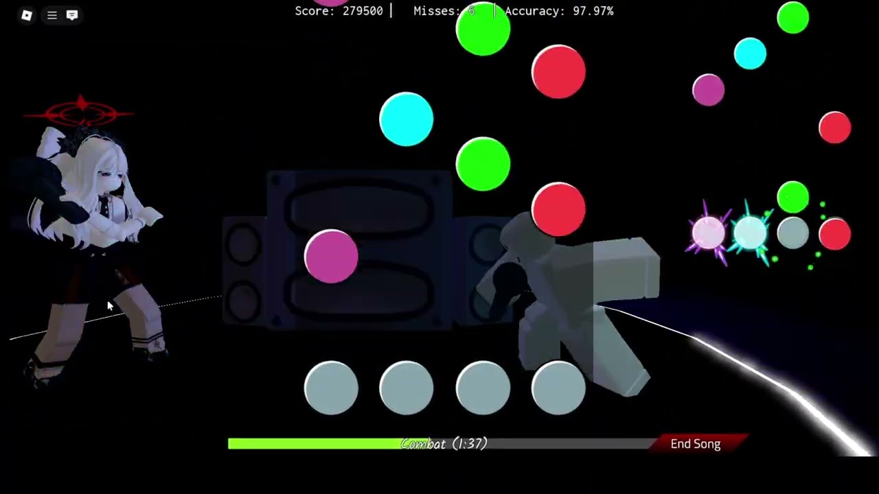 05.07 Basically FNF Remix - Combat Hard 16 Miss Clear [Roblox] (1/4)