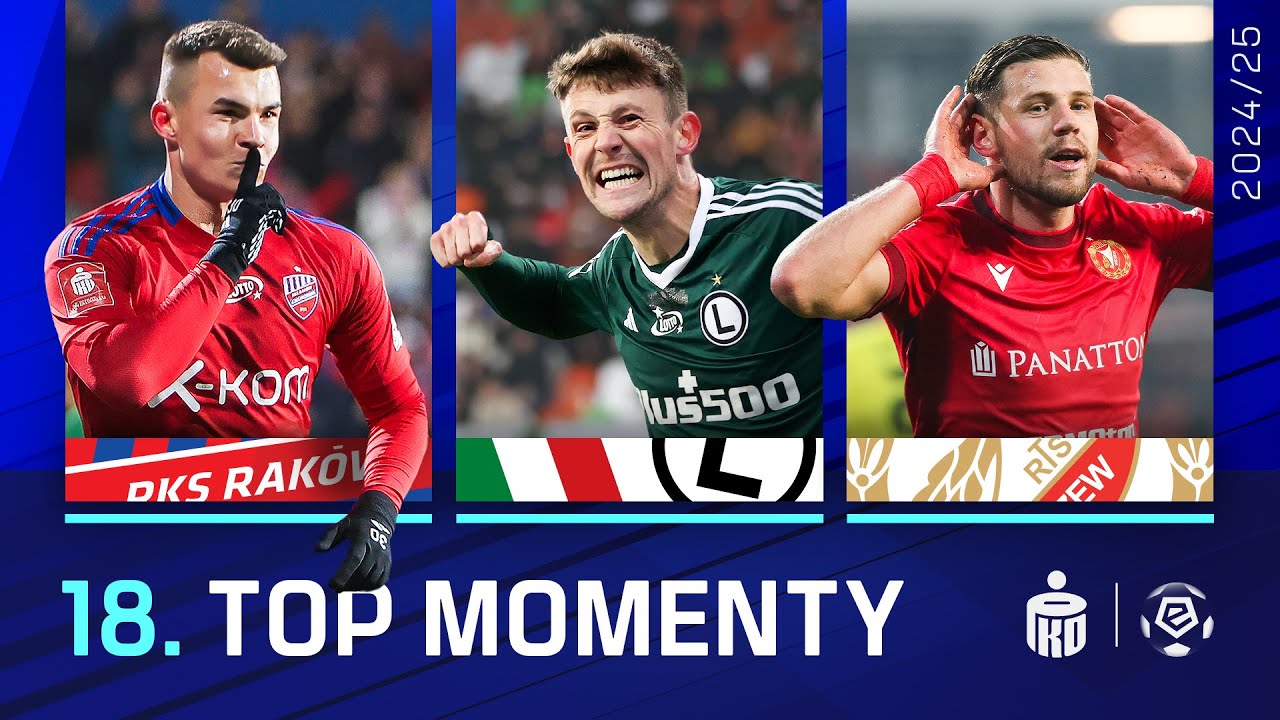 TOP MOMENTY 18. KOLEJKI | WSZYSTKIE GOLE! | PODSUMOWANIE JESIENI | EKSTRAKLASA 2024/25