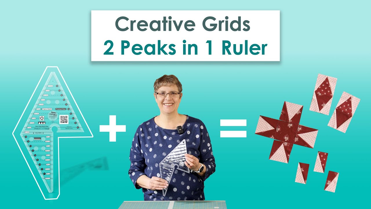 Creative Grids 2 Peaks in 1 Ruler