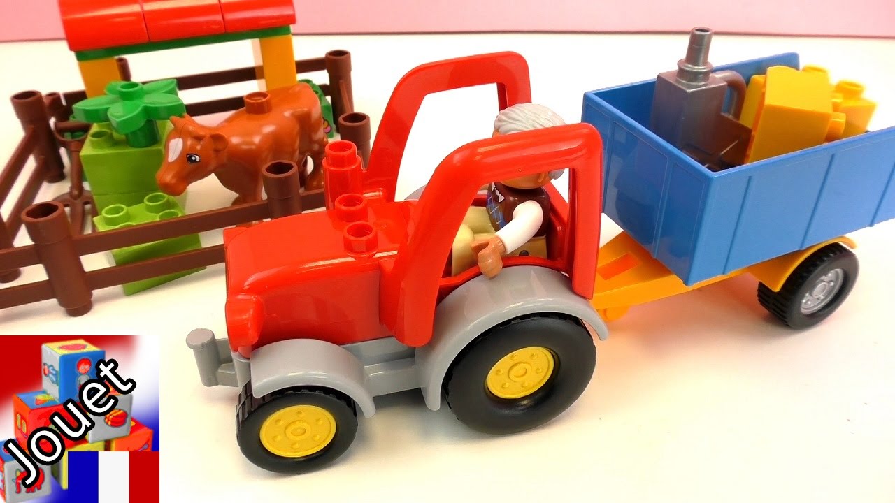 D&eacute;monstration Lego num&eacute;ro 10524 &ndash; Lego Duplo Tracteur avec remorque