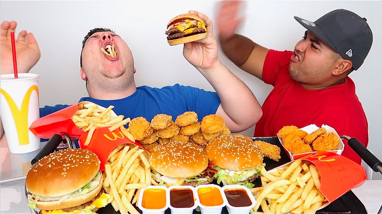 Trying the Travis Scabs meal from McDonald's