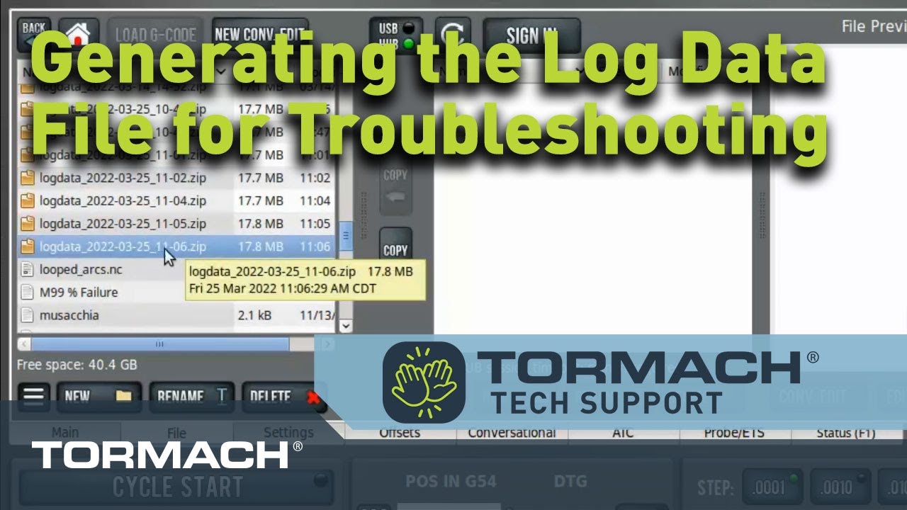 Tormach Tech Tip | Generating a Log Data File in PathPilot