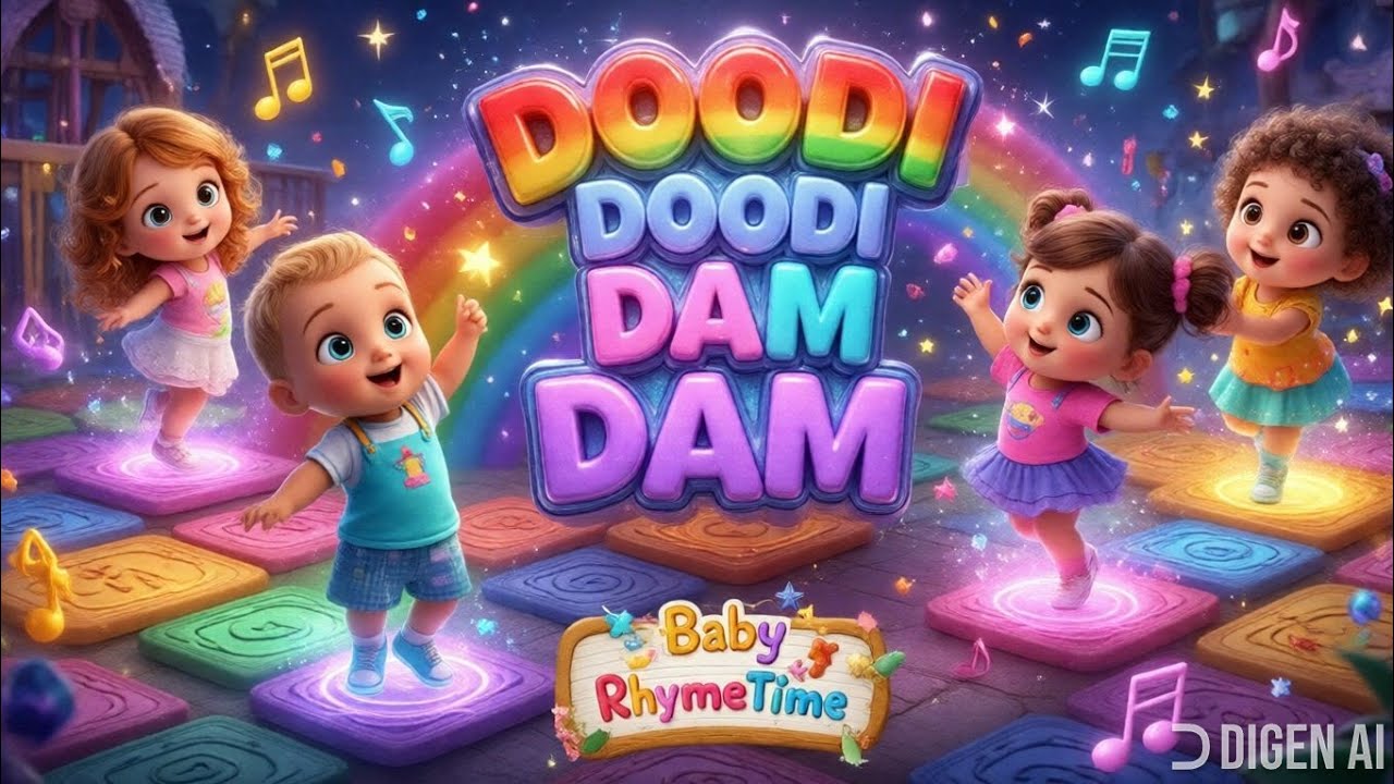 Doodi Doodi Dam Dam | Baby Dance Loop | Baby RhymeTime