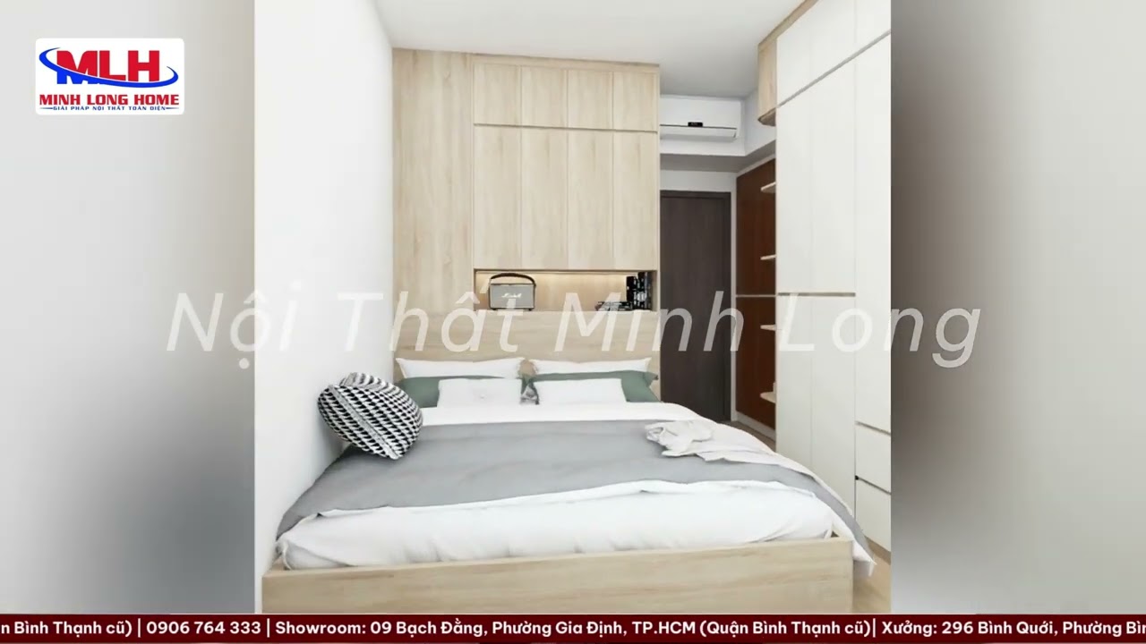 Phối cảnh 3D chung cư tone gỗ trầm ấm #minhlonghome #noithatminhlong #tubepminhlong #noithatgo