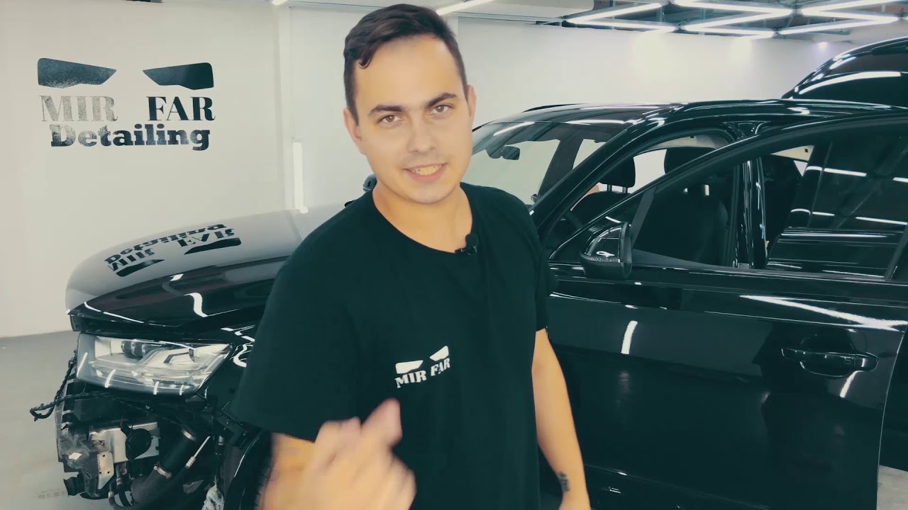 Злой и агрессивный  Audi Q7  Полный антихром