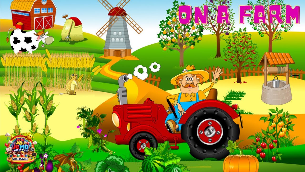 On a Farm Rhymes 🐄🐑🚜I kindergarten I Ukg I KG 2