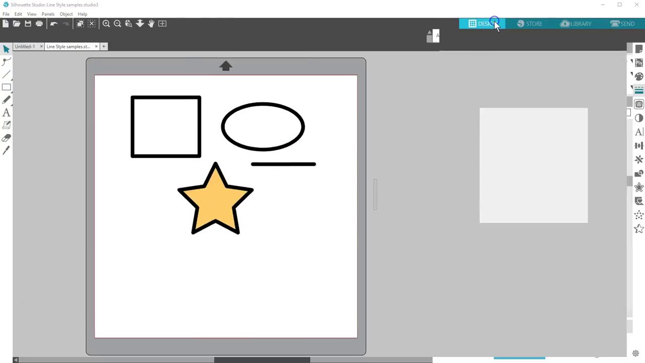 Line Style Panel in Silhouette Studio®