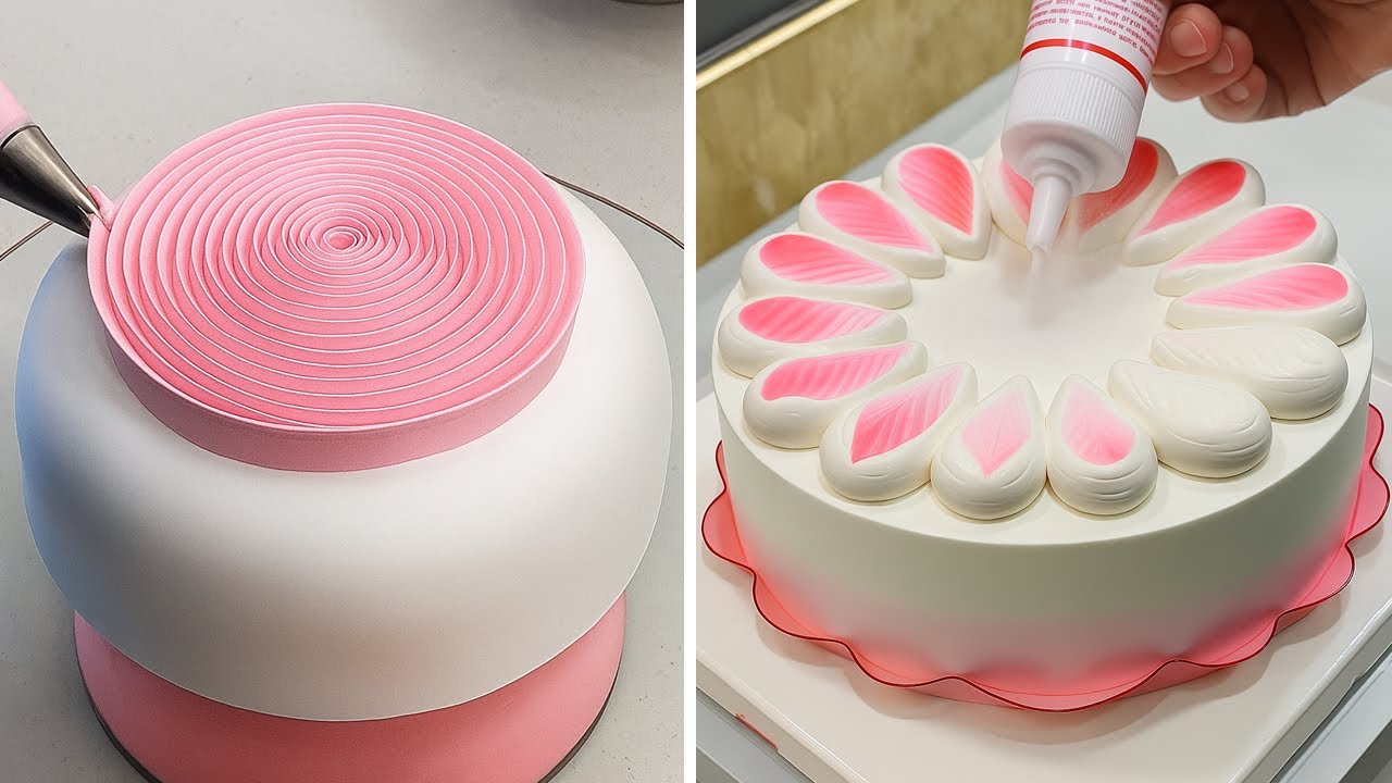 Wonderful Cake Decorating Tutorials For Girls | Pink Cake Design | Satisfying Cake Ideas Videos