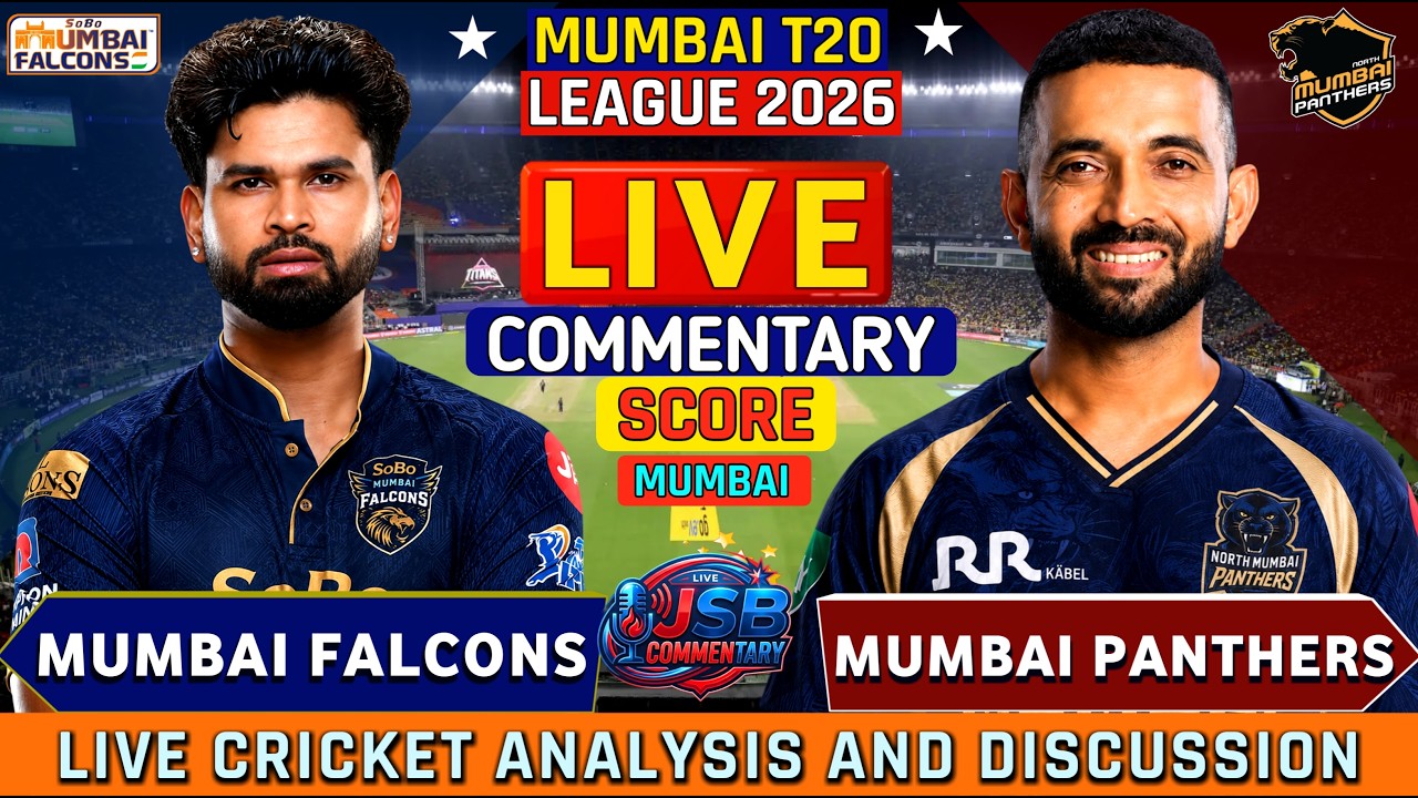 North Mumbai Panthers vs SoBo Mumbai Falcons | NMP vs SMF 19th T20 | Mumbai T20 Score & Commentary