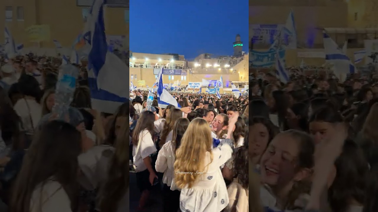 Jerusalem Day celebrations at the Western Wall in the Old City of Jerusalem, Israel 2025