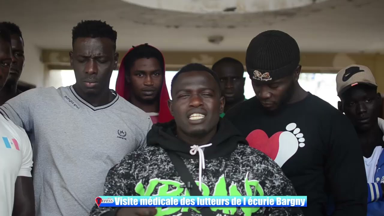 Visite m&eacute;dicale des lutteurs de Bargny sur Tefess TV