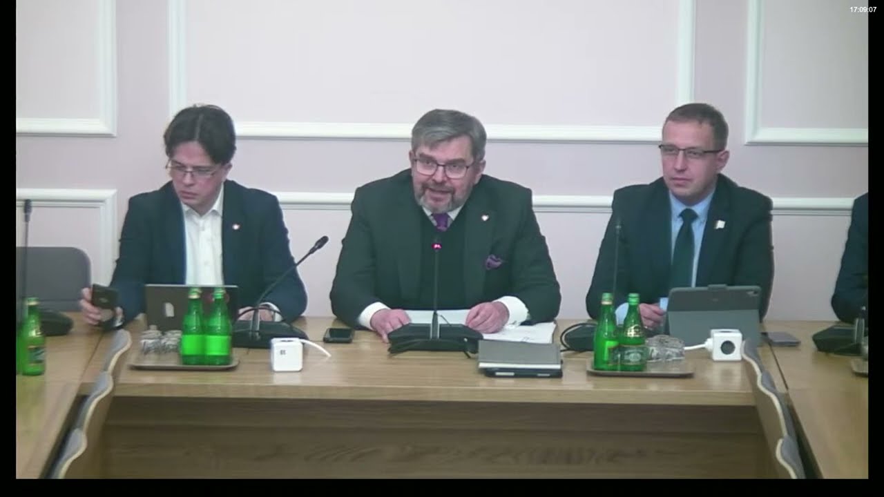 Posiedzenie komisji w sprawie kary dla Grzegorza Brauna