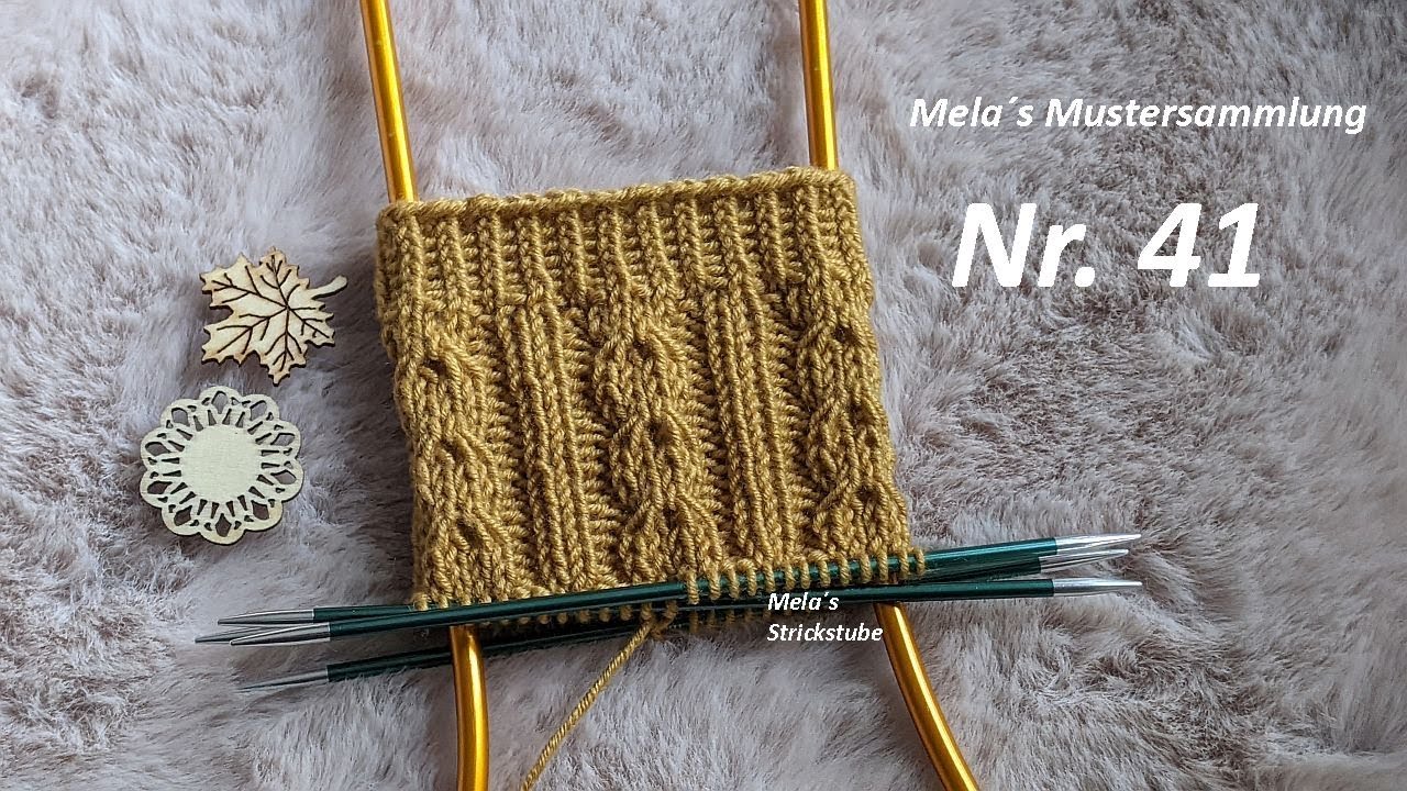 Sockenmuster Nr. 41 - Muster in Runden stricken / knitting sock pattern
