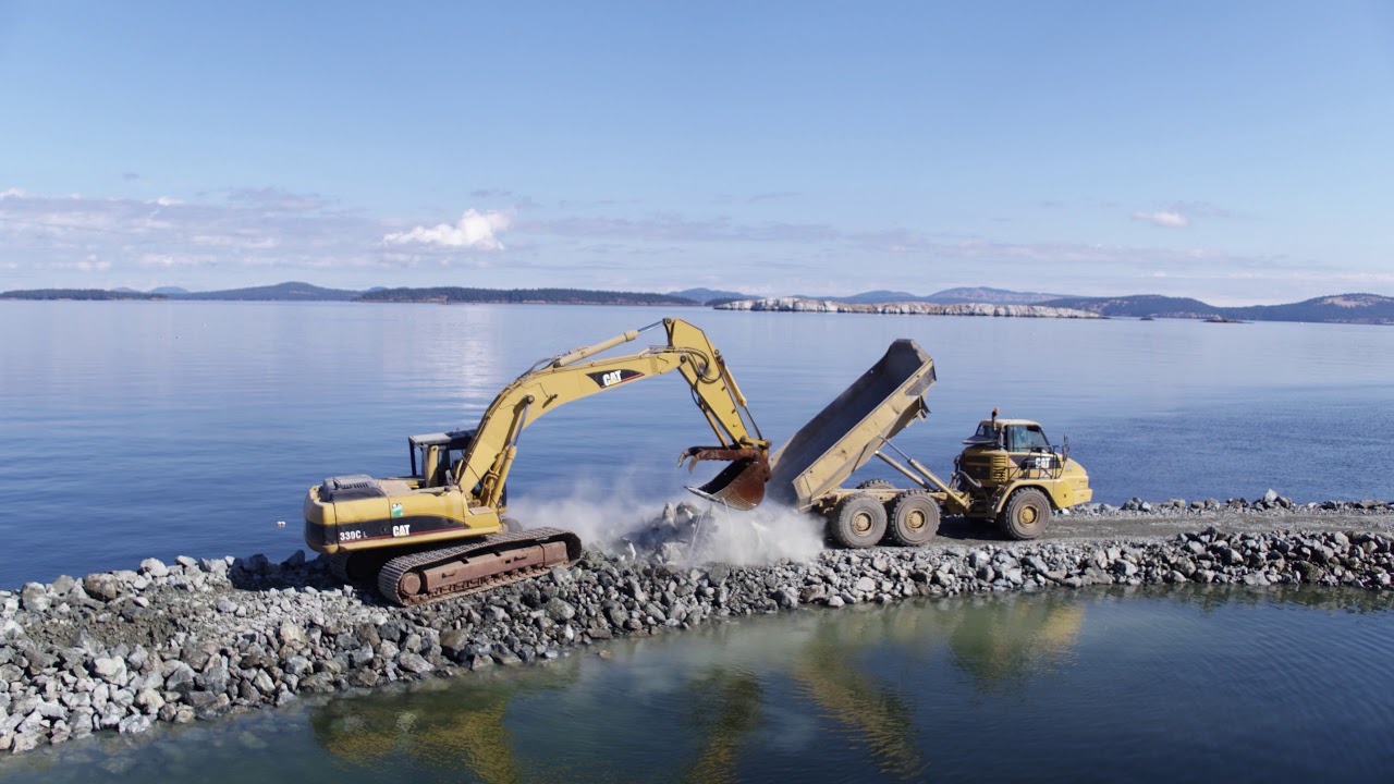The Sidney Island Breakwater