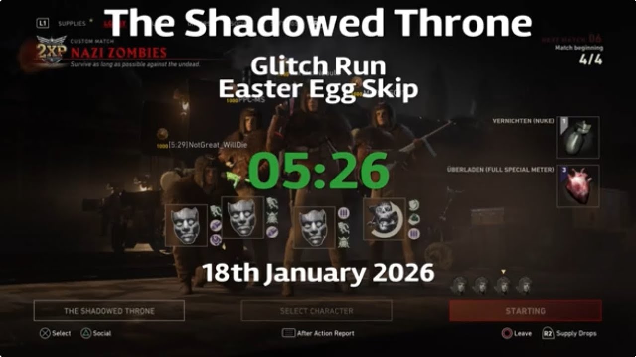 Shadowed Throne - EE Skip in 05:26 (4-Player)