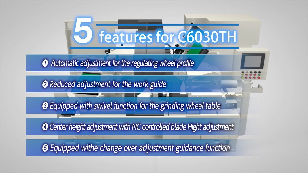 【Centerless Grinder】 Model  C6030TH   JTEKT MACHINE SYSTEMS