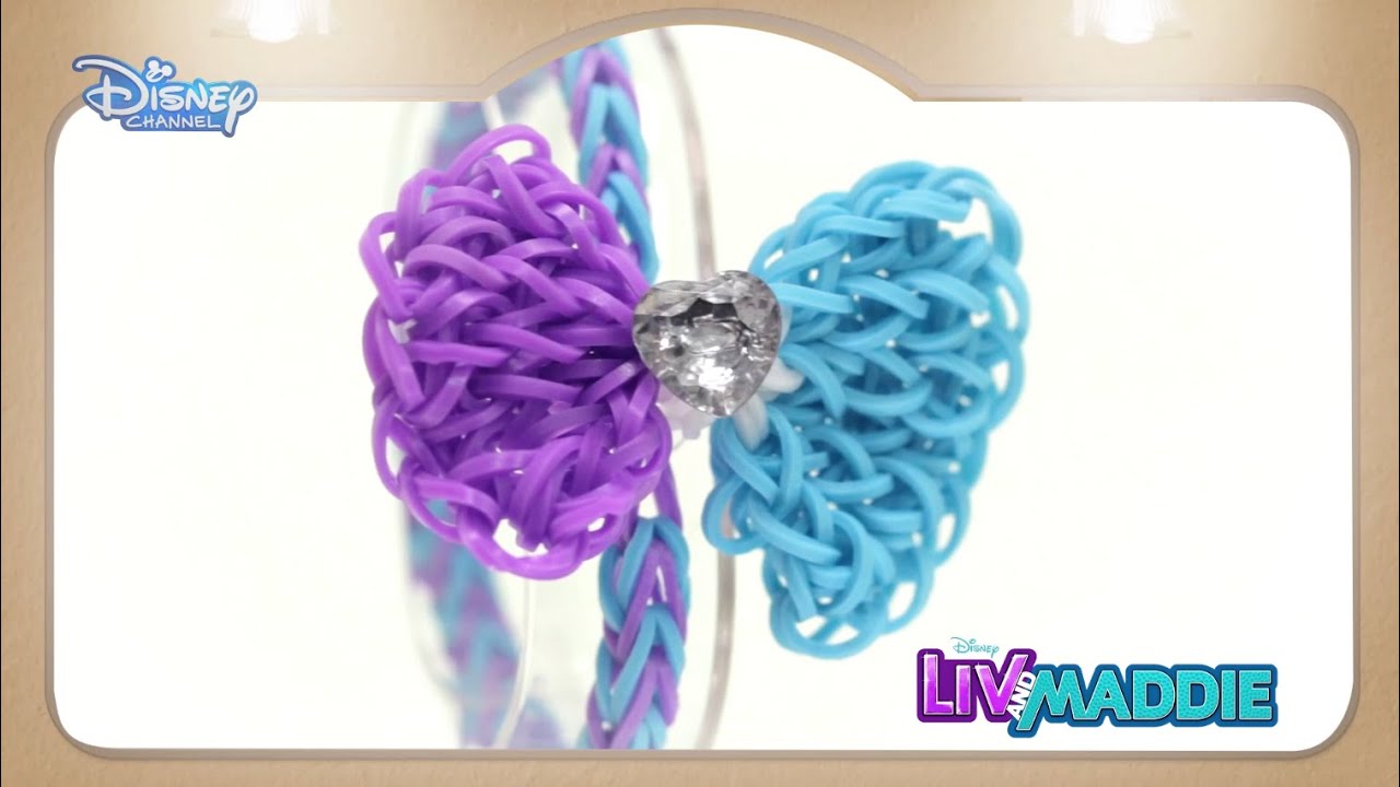 Loom Band Tutorial - Liv and Maddie Bow Bracelet - Official Disney Channel UK HD