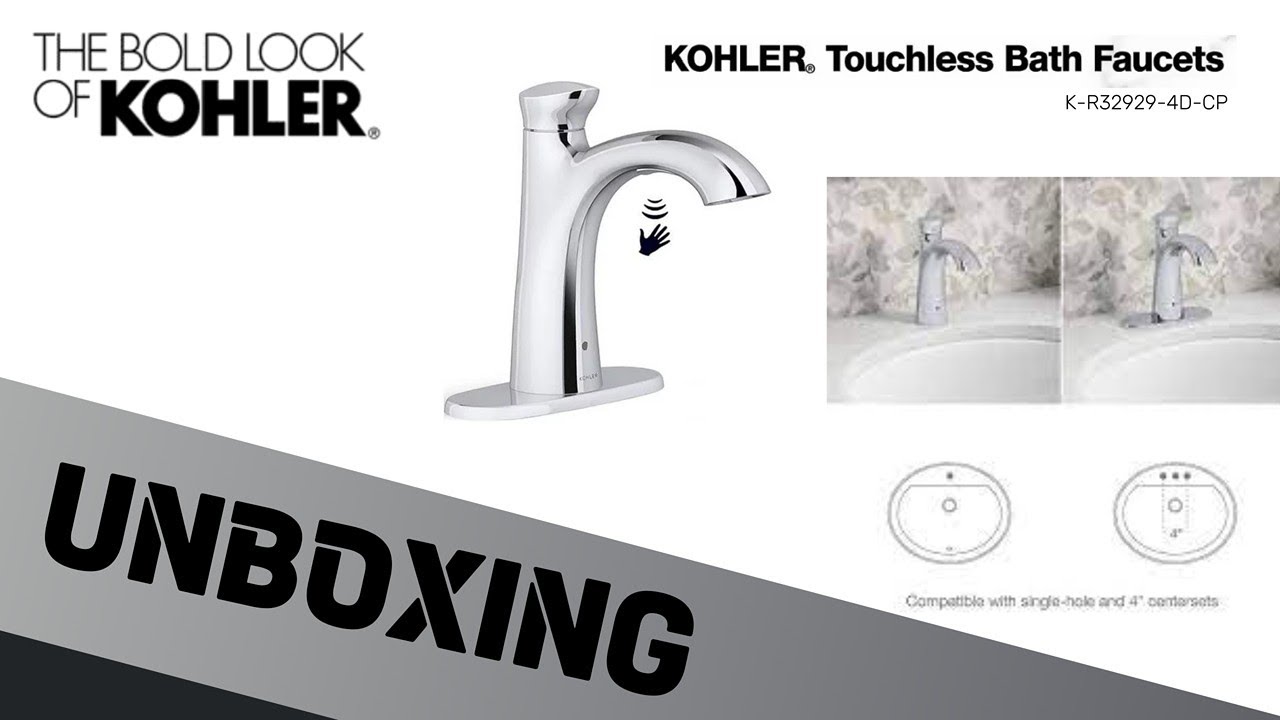 Kohler touchless bathroom faucet unboxing