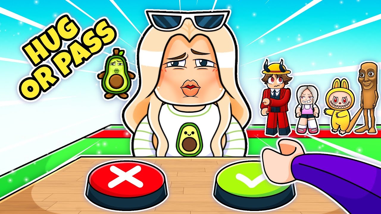 WE PLAYED HUG OR PASS IN ROBLOX...