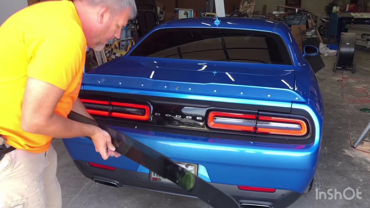 Dodge Challenger wickerbill install by PSDesigns