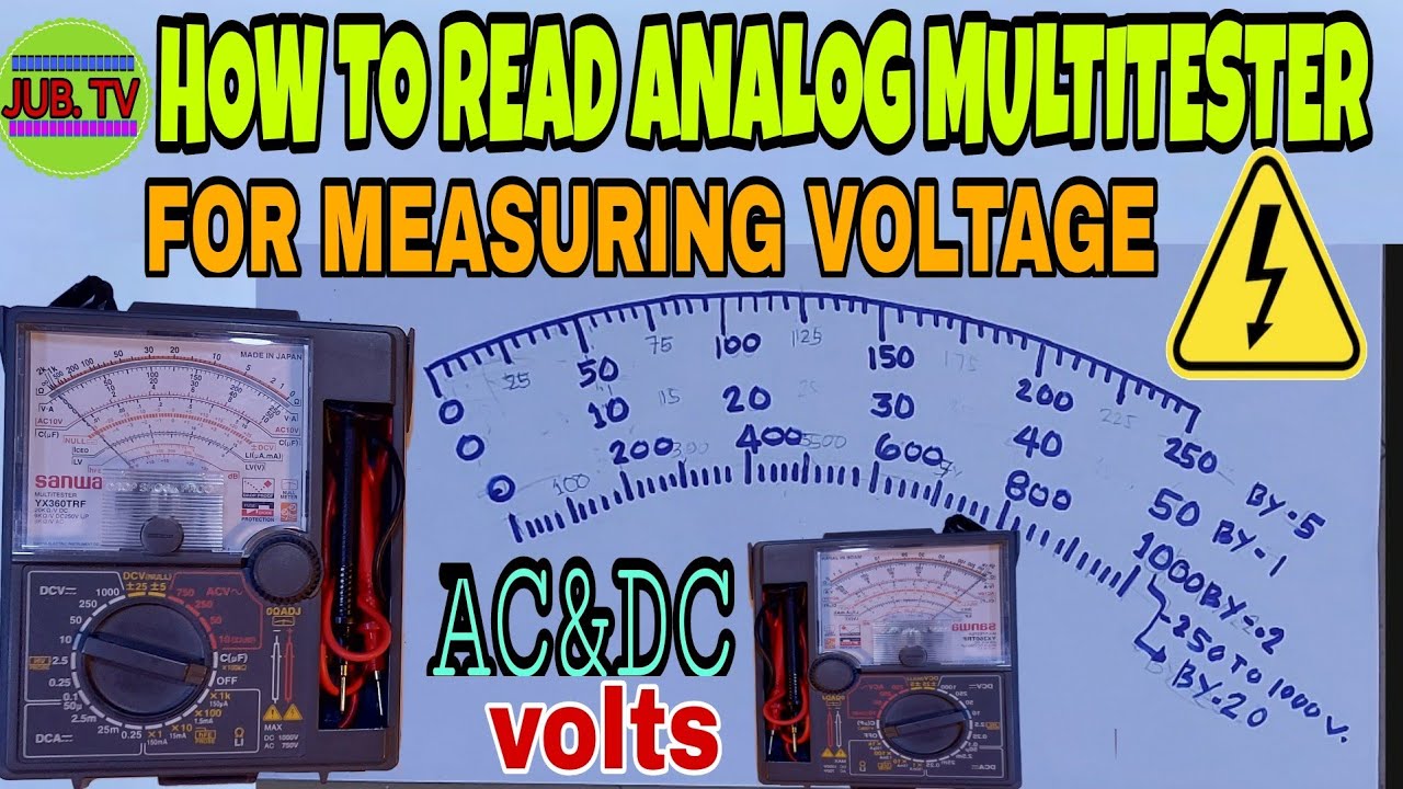 PAANO ANG TAMANG PAGBASA NG  ANALOG MULTITESTER  MEASURING VOLTAGE
