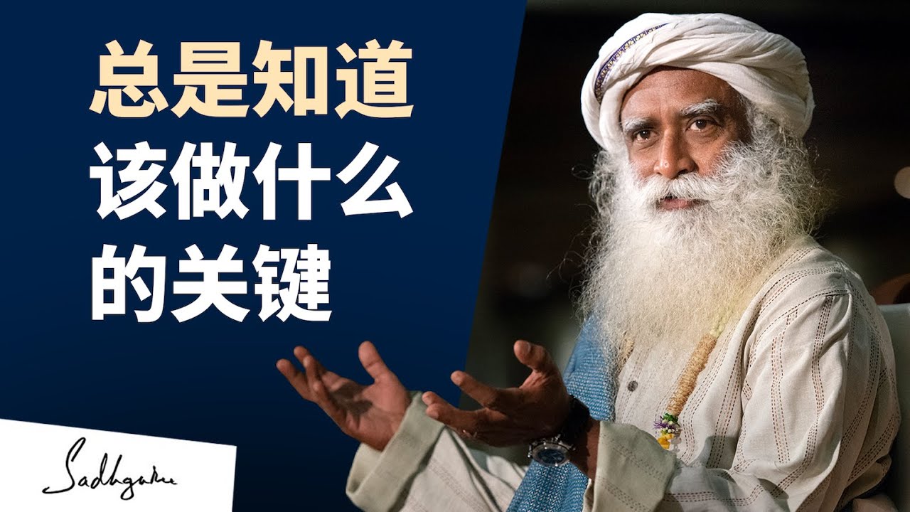 如何总是知道该做什么？| Sadhguru 萨古鲁