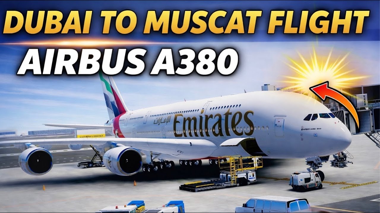 Dubai To Muscat flight on Airbus A380 Emirates in Expert Server in Infinite Flight Beta Version 26.1
