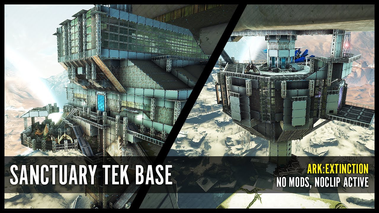 Sanctuary Tek Base - ARK:Extinction PvE Base (NO MODS)