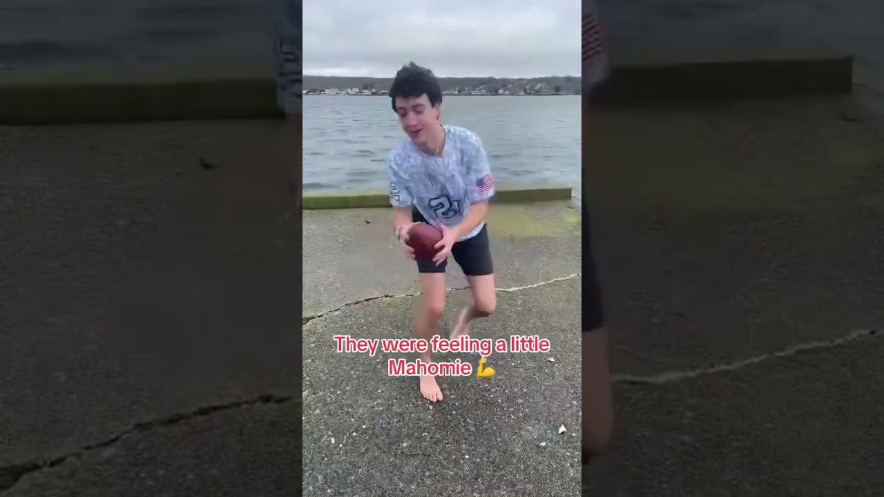 Doing their best Mahomes impression 🏈 #shorts
