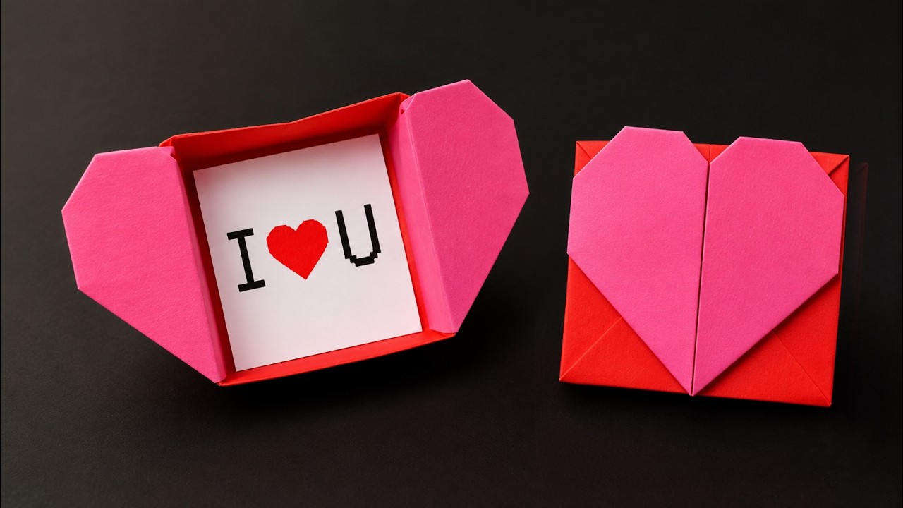 Origami Heart Box & Envelope 