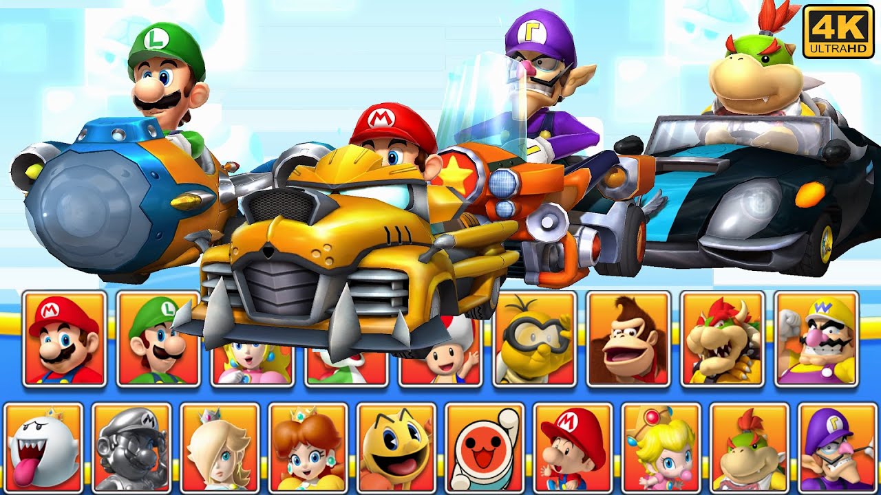 Mario Kart Arcade GP DX 1.18 English ver - 150cc Toad Cup Course Races | UHD