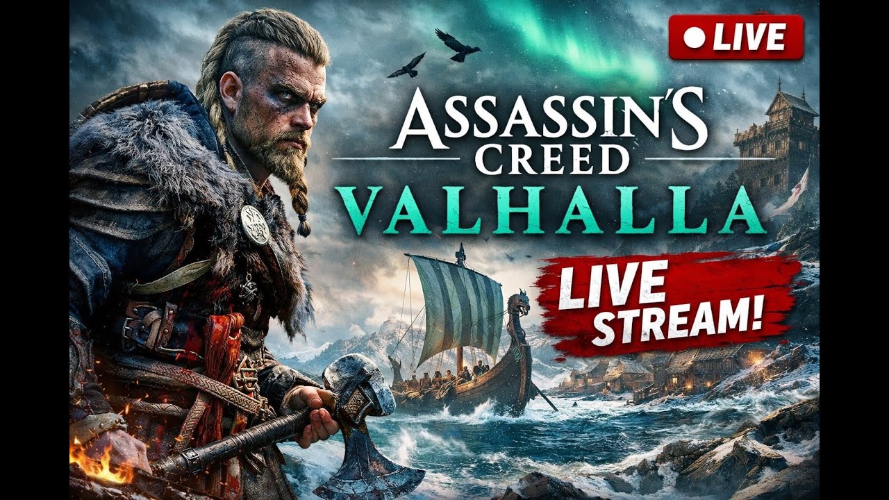 🔴 Assassin’s Creed Valhalla LIVE | Full Story Walkthrough | First Playthrough