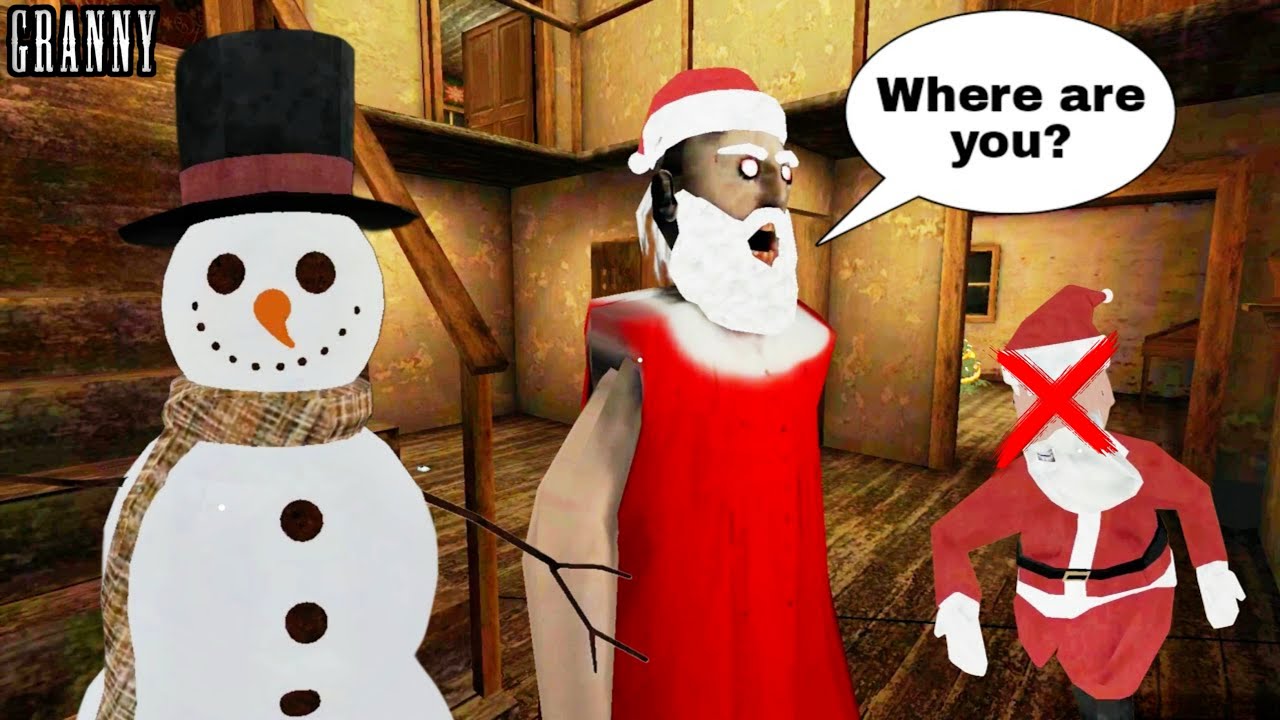 Christmas Horror Escape | Santa Granny is Hunting Me 🎅😨 | AshNova 