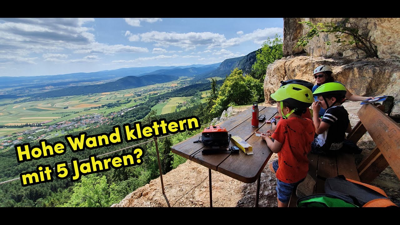 Hanselsteig Hohe Wand // Klettersteig mit Kindern // Hanslsteig