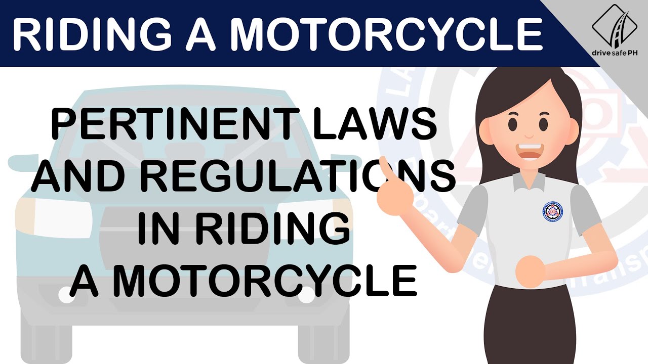 Pertinent Laws and Regulations in Riding a Motorcycle #OTDC #StudentPermit #RoadSafety #MrDriveSafe