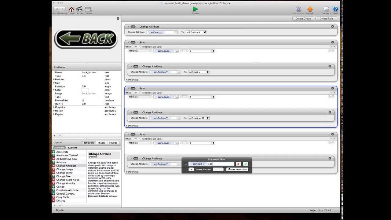 Gamesalad - Universal Build method (no camera size change)