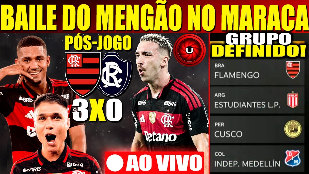 PÓS JOGO: FLAMENGO 3X0 REMO, COLETIVA AO VIVO, GRUPO DEFINIDO NA LIBERTADORES