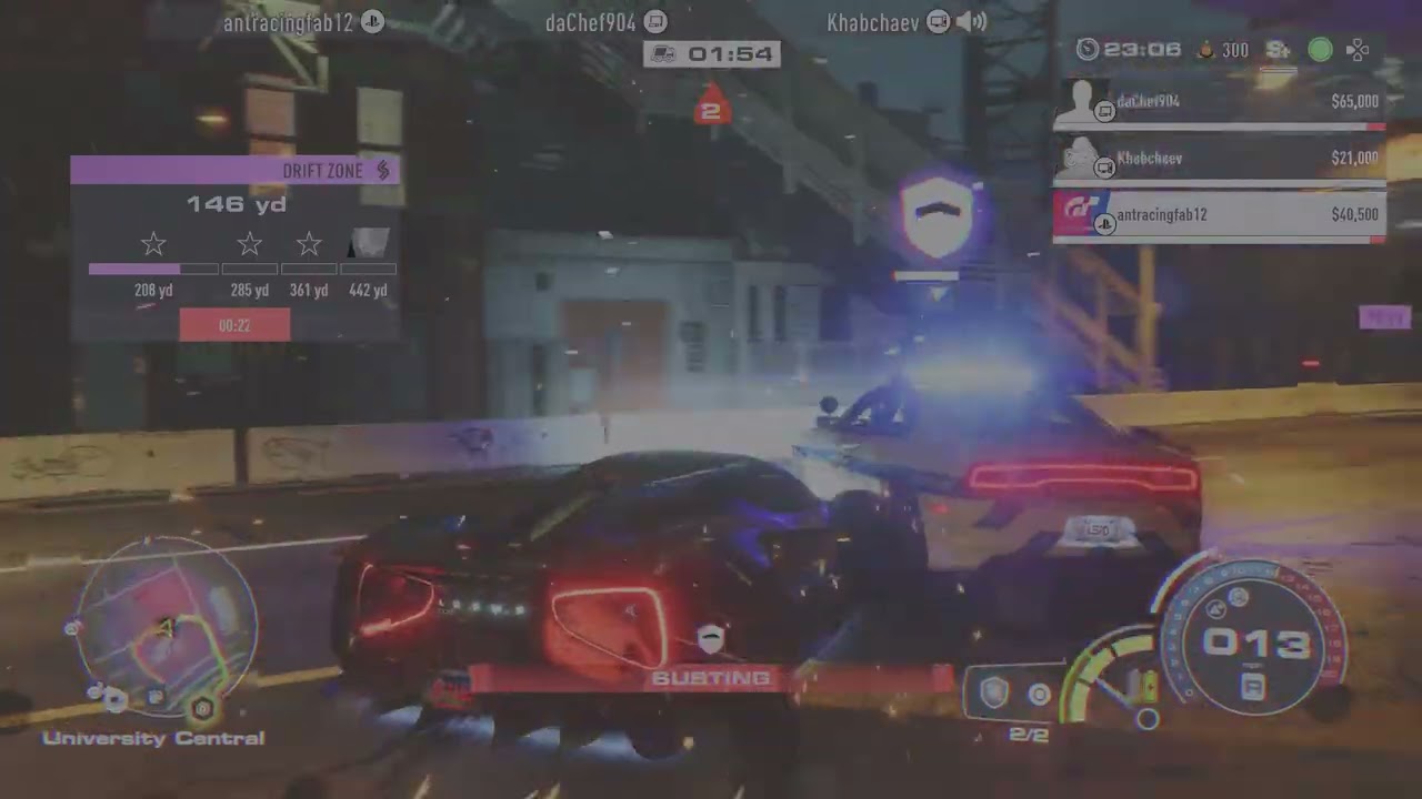 Need for Speed Unbound helping a player escape rivals & extracting one of blacklists cars