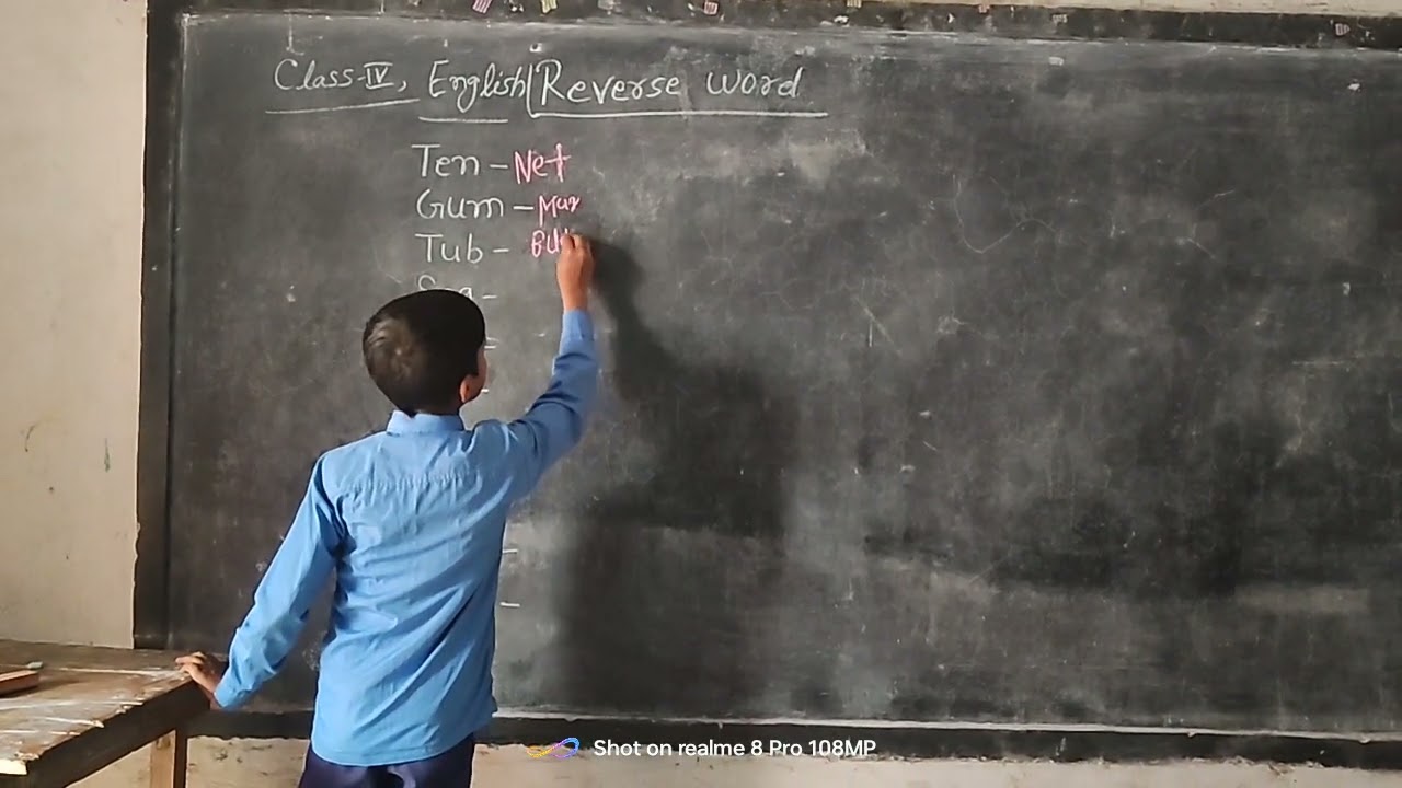 Interesting activity 🙂 reverse word#challenge #school #viral 